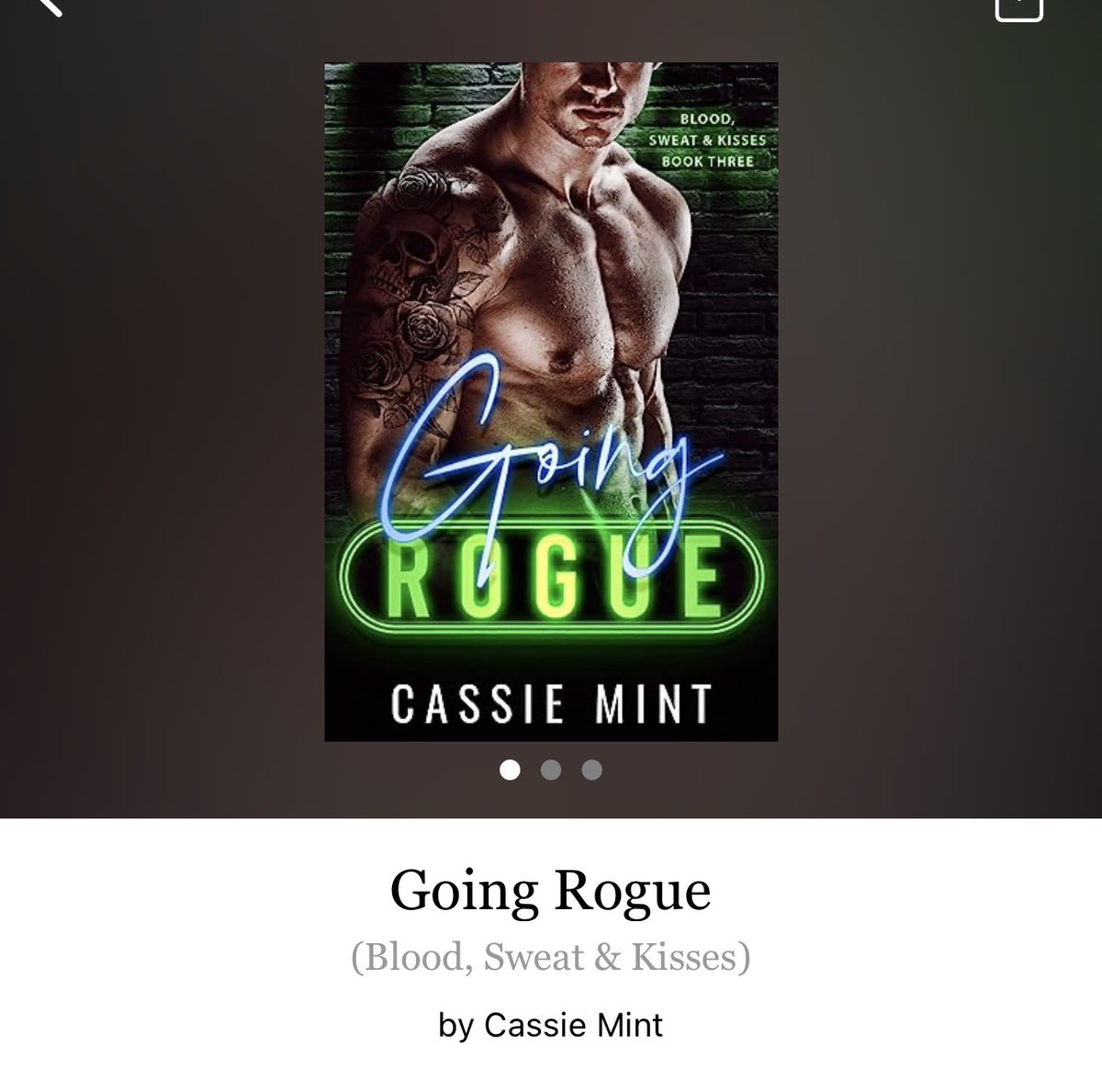 ReadItQuick1's tweet image. Going Rogue by Cassie Mint

#GoingRogue by #CassieMint #5345 #8chapters #58pages #august2023 #888of400 #Kindle #kindleunlimited #105for27 #Series #BloodSweatAndKissesSeries #book2of3 #SargeAndPhoebe #clearingoffreadingshelves #whatsnext #readitquick