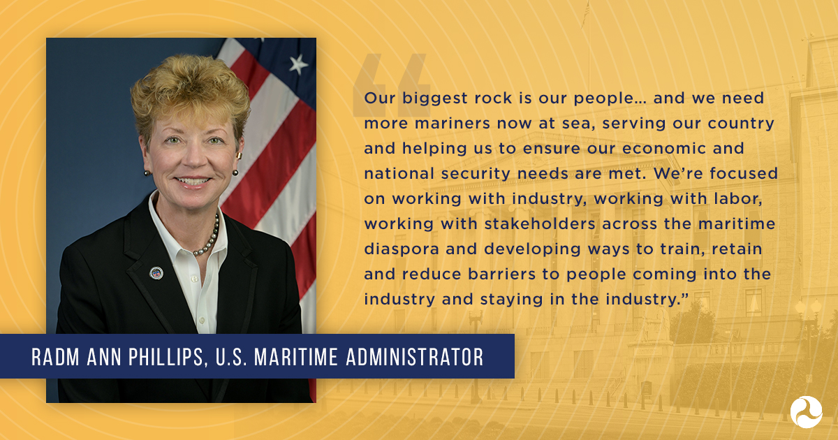 DOTMARAD's tweet photo. Watch Administrator Ann Phillips’ recent interview on Fed Gov Today, where she discussed MARAD’s key priorities, such as promoting a strong maritime workforce, maintaining the Nation’s Ready Reserve Fleet and more. 

#MARAD #maritimeworkforce #RRF

https://t.co/4xZx4eavFk https://t.co/uPTXE2nDPj