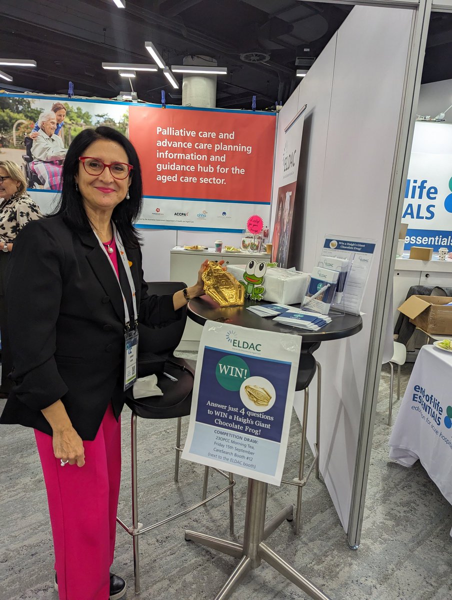 Dr Priyanka Vandersman (@priankabh) on Twitter photo #23OPCC we have a special guest Prof Samar Aoun come and visit Mr Froggy 🐸
Come say hi to him at Booth 13 if you haven't already <a href="/Pall_Care_Aus/">Palliative Care Australia</a>  <a href="/ELDAC_agedcare/">ELDAC</a> #23OPCC we have a special guest Prof Samar Aoun come and visit Mr Froggy 🐸
Come say hi to him at Booth 13 if you haven't already <a href="/Pall_Care_Aus/">Palliative Care Australia</a>  <a href="/ELDAC_agedcare/">ELDAC</a>