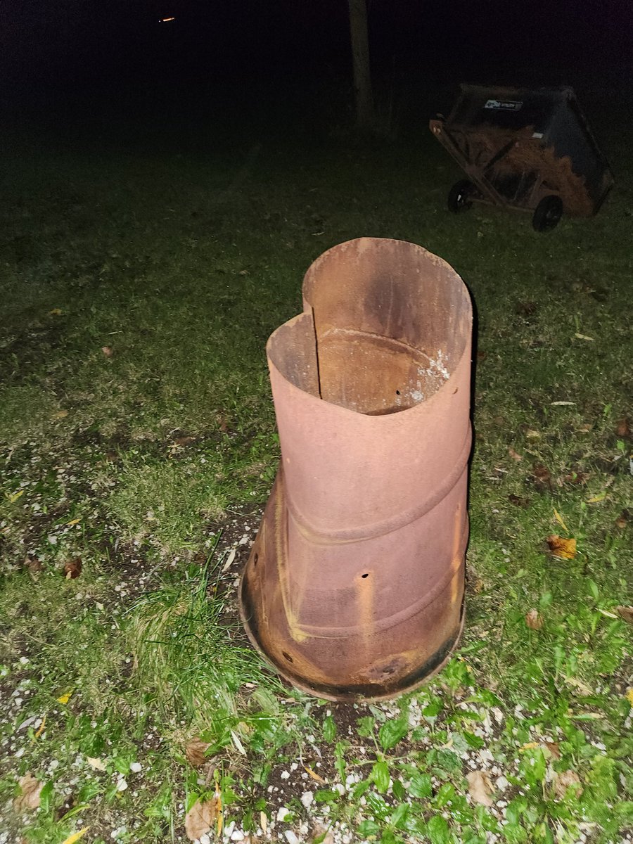 iscreamconey's tweet photo. @FedEx your driver hit my burn barrel and I have video evidence. Who do I contact about this? I don't want the driver to get in any trouble but I would like a new barrel. https://t.co/PofnXCL1Lx