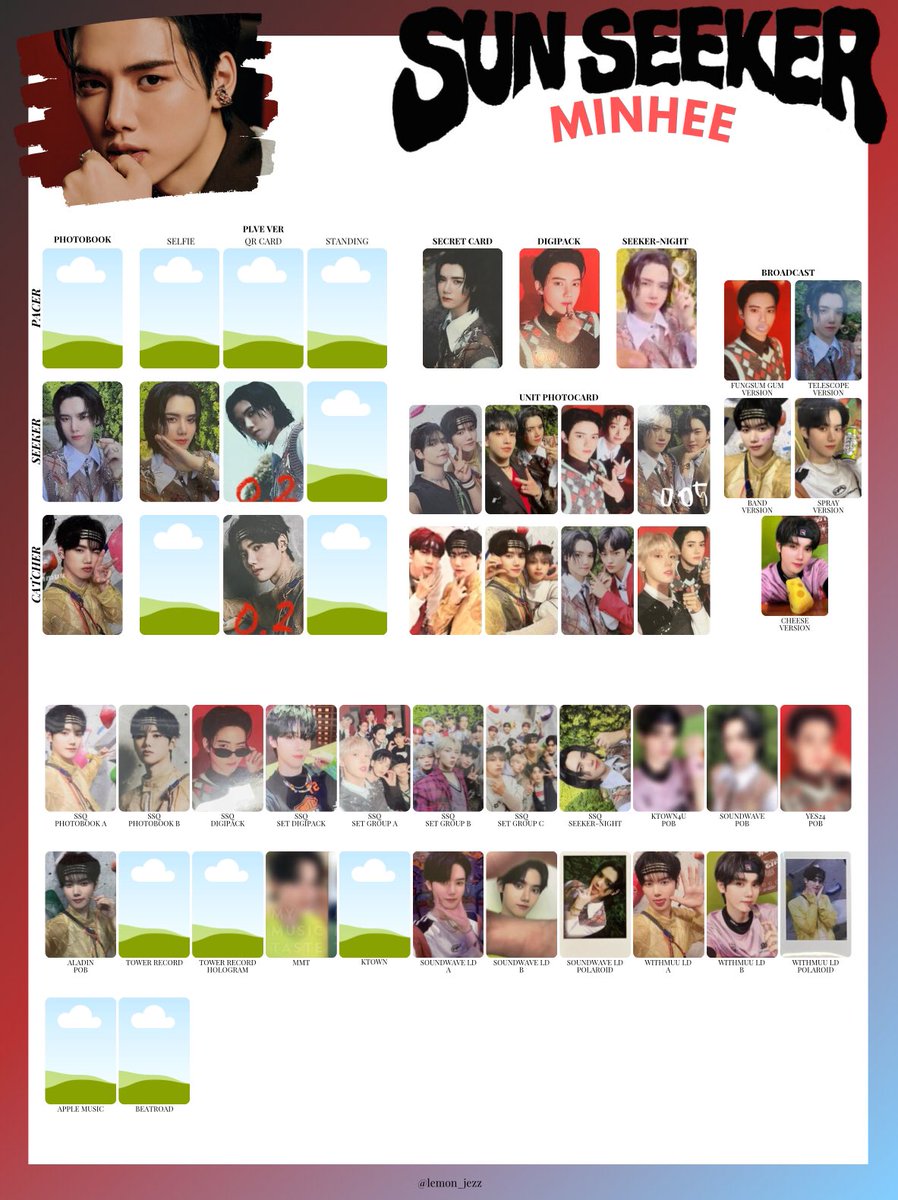 CRAVITY SUN SEEKER PHOTOCARD TEMPLATE > MINHEE / HYEONGJUN