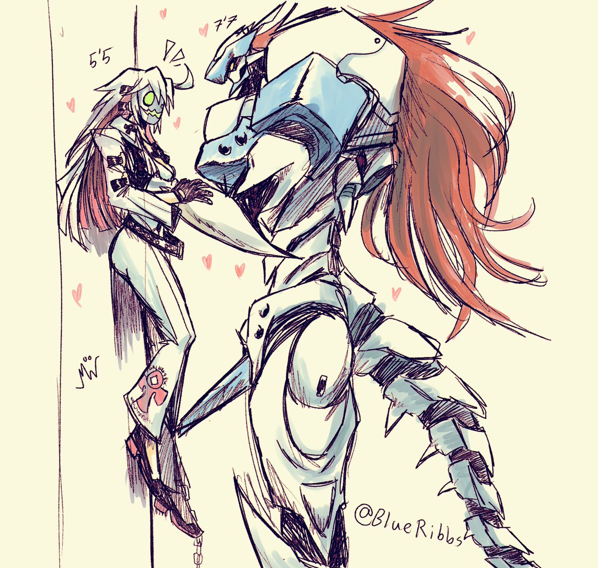BlueRibbs's tweet photo. i might have exaggerated the height difference a liiittle bit #jackstice https://t.co/wzMFYXycMq