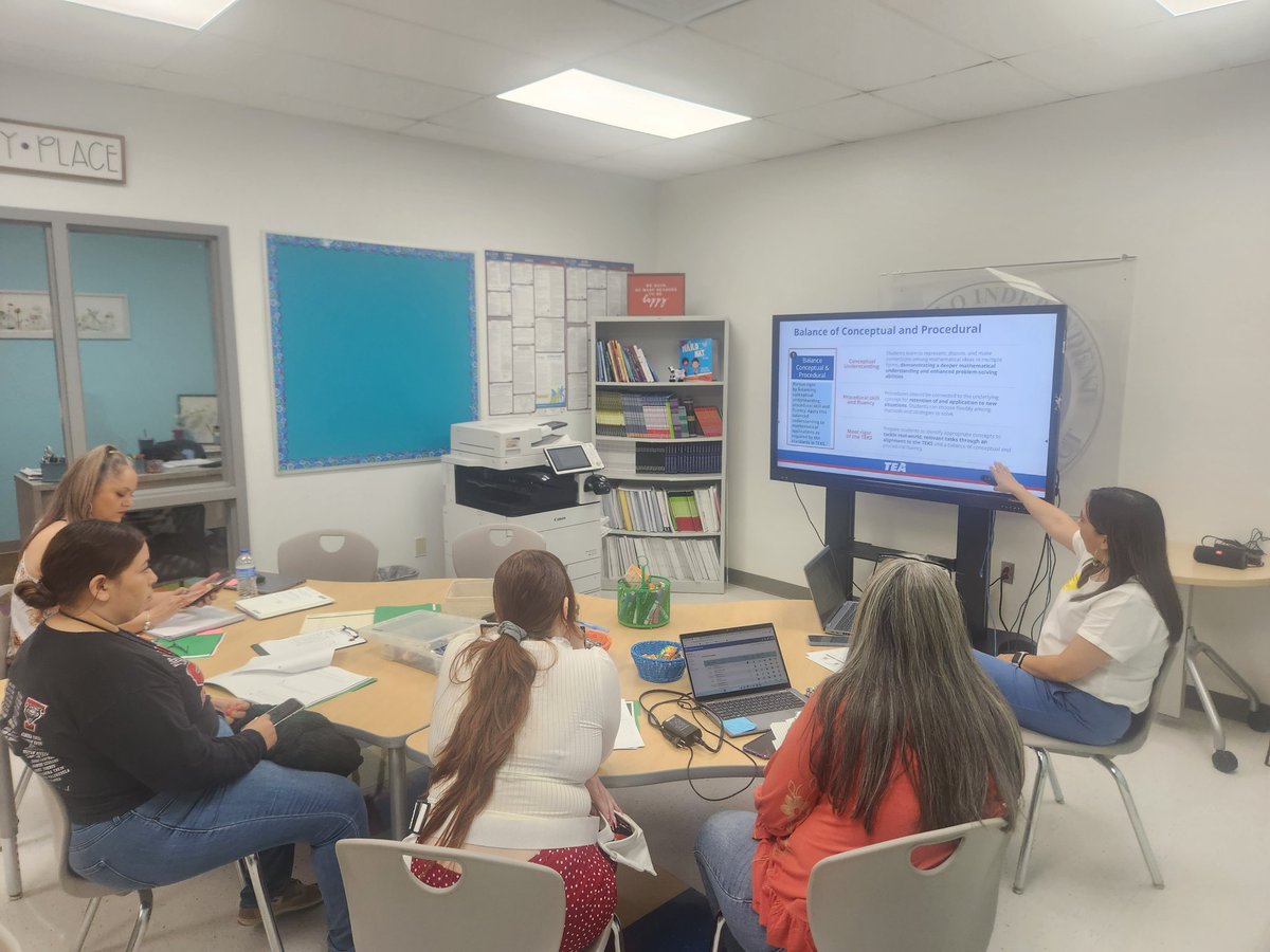 KSchulte_TISD's tweet photo. Balancing conceptual and procedural math during RBIS training for PK-8 teachers. Thank you @ESCRegion19 #HQIM #TIER1INSTRUCTION #TISDSTRONG https://t.co/5fwcAKODtR