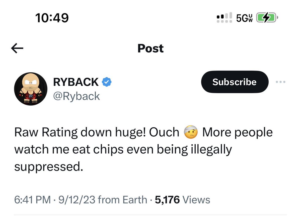 JordinGarciaSW's tweet image. And here’s ANOTHER LIE FROM #LieBack.. WHY do YOU *CARE* @RyBack what kind of *RATINGS* @WWE DOES OR DOESN’T DO.. YOU DON’T WORK THERE AND *NEVER* WILL AGAIN, YOU OWN NO STOCK.. SO AGAIN, WHY IN THE FUCK ARE YOU SO *OBSESSED* WITH WWE AND *WHY* ARE YOU SO *OBSESSED* WITH @CMPunk