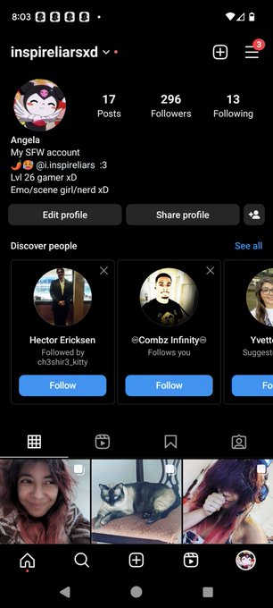 Also help get my sfw account to 1k and I'll add an additional 100 free spots to my onlyfans xD #egirl<a href="/tag/instagram"class="tags"><span>#instagram</span></a><a href="/tag/onlyfans"class="tags"><span>#onlyfans</span></a><a href="/tag/egirl"class="tags"><span>#egirl</span></a>