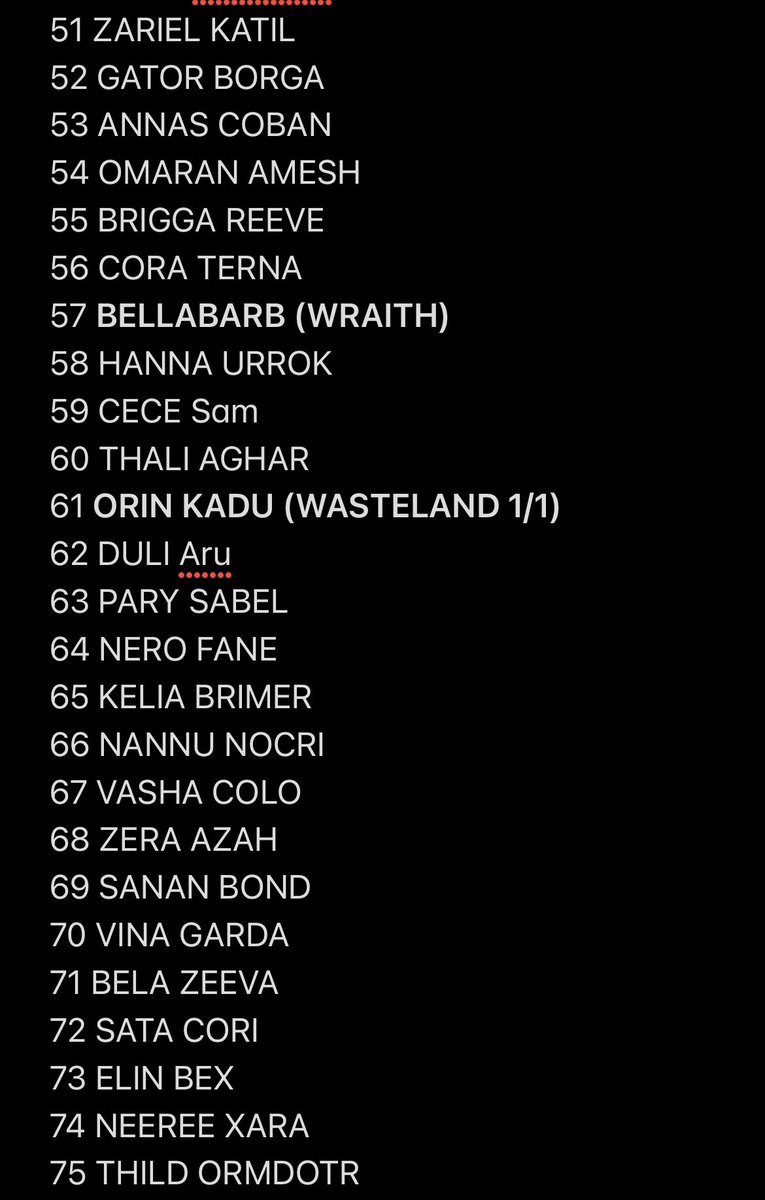 Josh_Backman's tweet photo. B//19: The Wasteland Tale. 

It was pretty fun making up all these names last year for my tale. Fine line to walk between pet and porn name if you’ve ever done it. 

I tried to make it super unique just like visual of the characters. 

Join the tale at https://t.co/ITAwurF3tv 🤘 https://t.co/Q8O4fUEOUT