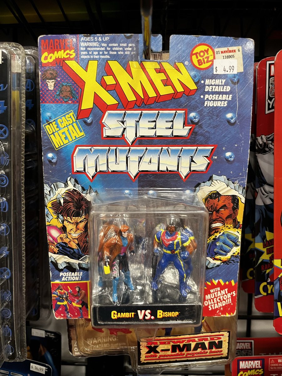 AFInsider's tweet photo. Today on #ToyBizTuesday we take a look at the classic #Xmen #SteelMutants line. I did not collect these back in the day, but I was always charmed by them. These were 2.5” tall #diecastmetal figures, sold in 2-packs, usually with 2-3 points of articulation. #toybiz #vintage https://t.co/KCK4kaQExZ