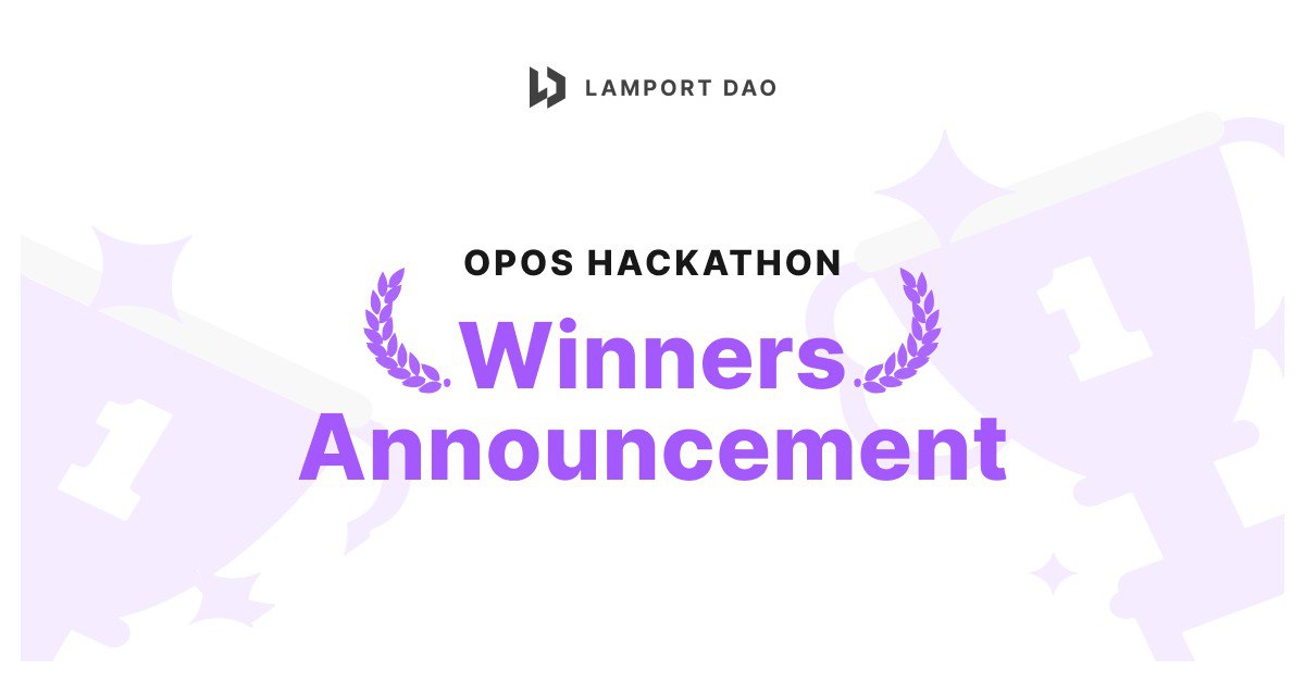 LamportDAO's tweet photo. Itโs the moment youโve all been waiting forโฆ the LamportDAO OPOS Hackathon recap megathread, brought to you by LamportDAO core contributor @solblaze_org! Read on to see who won prizes for each sponsored track!
1/65 https://t.co/MAu3rueO0J