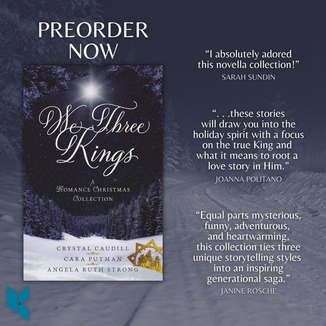 Have you pre-ordered the Christmas romance collection, "We Three Kings," featuring bestselling authors <a href="/AngelaRStrong/">Angela Ruth Strong</a>, <a href="/CCaudillAuthor/">Crystal Caudill Author</a>, and me as we follow three generations of the Weise family. I am so excited for it. Coming next week from @Kregel  caraputman.com/books/we-three…