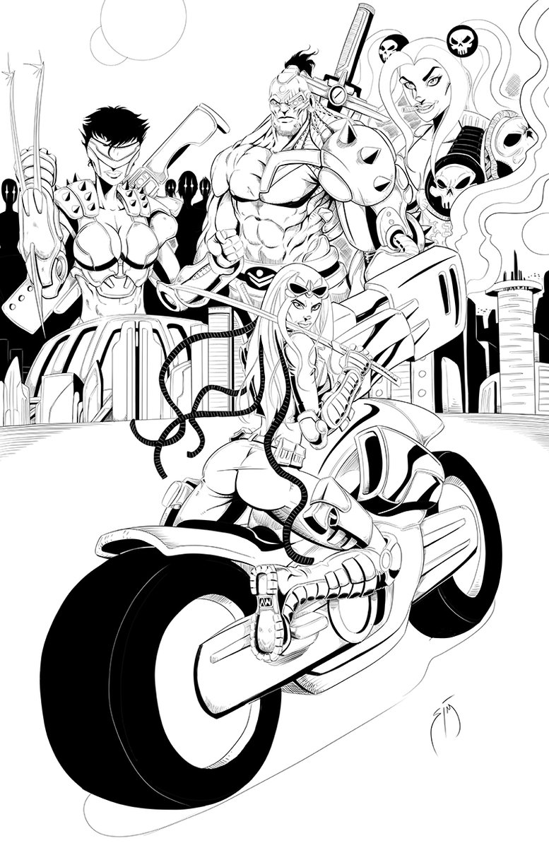 Simon_Pothier's tweet photo. LOANI & ROZE : Daddy issues Cover, Coming 2024 ;)
Original pencils 2021 & Inks 2023.
#SciFi #Comics #HeavyMetal #NATverse #indiecomics #INKSLAYER https://t.co/5GsrGwDf7i