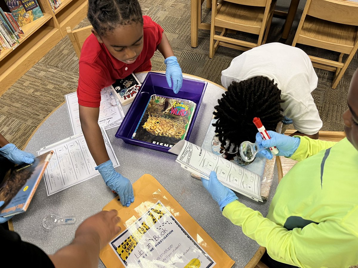 We want to treat our books well! That’s why we loved this activity at the library today! Ms. Gordon tasked the 3rd graders with investigating damaged books and analyzing what was wrong with them, also helping us understand how we should treat the books we own our check out!