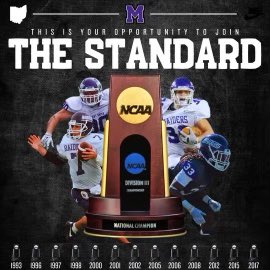 After a great phone call with <a href="/Coach_allendl/">Dan Allen</a> i am blessed with the opportunity to play at the next level at Mount Union University <a href="/SHSTitansfball/">Sterling Heights Stevenson Titan Football</a>