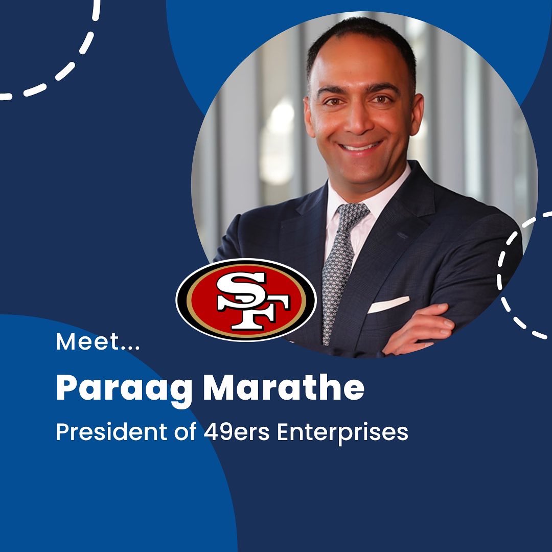EDRCSV's tweet photo. Meet Paraag Marathe! Paraag is president of 49ers Enterprises and will be a speaker for the NAMI walk on October 7th. https://t.co/Q5Gd8EdnUU