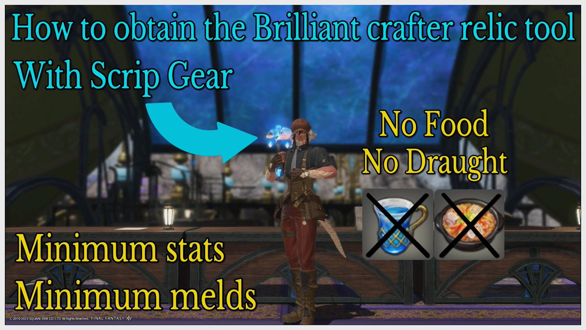 zanelionhartxiv's tweet photo. Today's video #crafting #minimumstats #craftingrelic #ffxiv https://t.co/xP2JhYzxls