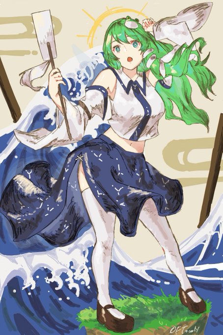 東風谷早苗 #東方Project 