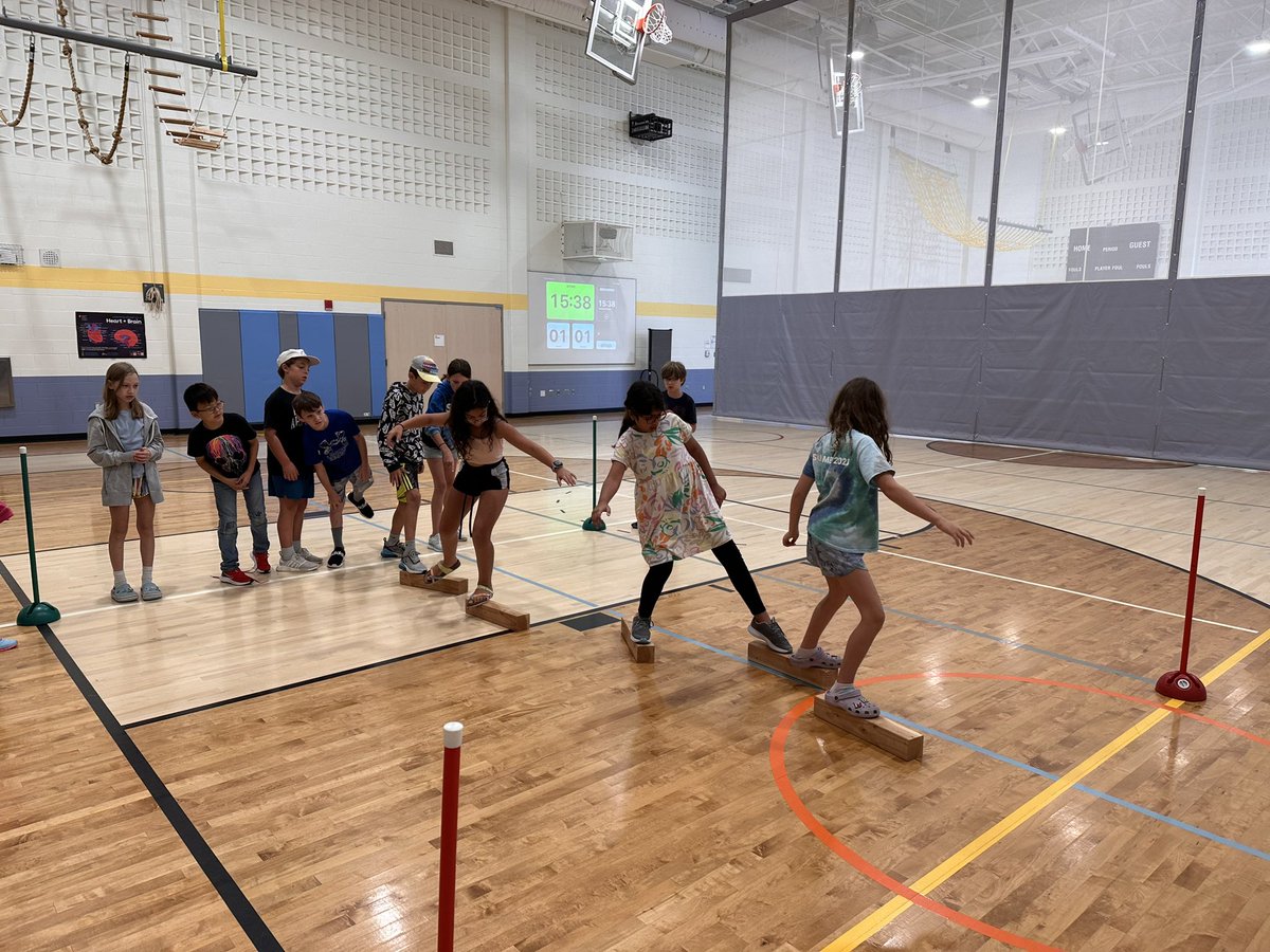 Our Sunita Williams 5th graders continued a great week of team building with this Project Adventure classic called “Stepping Stones”. Our debriefing sessions have been rich, foundational, formative <a href="/sweswildcats/">Sunita Williams Wildcats</a> @Project_Adv1971 <a href="/High5Adventure/">High 5 Adventure</a> #karlrohnke  <a href="/NPS_Supt/">Daniel Gutekanst</a> <a href="/DDomnarski/">Denise Domnarski</a>