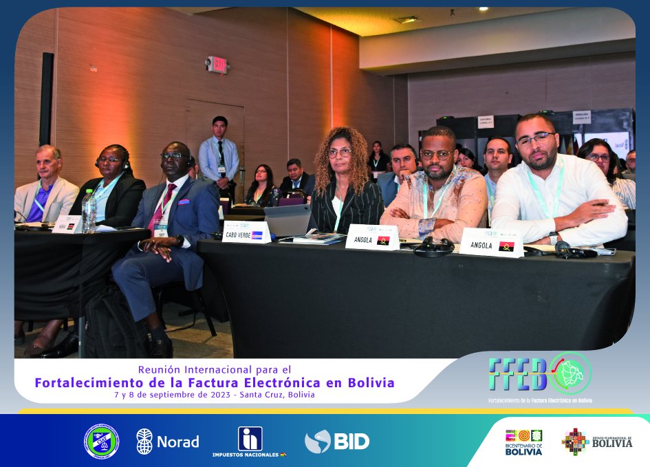 sinbolivia's tweet photo. #EventoCIAT | Delegaciones de 17 países, además de corporaciones globales como #MicrosoftCorporation, #Google y #Sovos, participaron en la “Reunión Internacional para el Fortalecimiento de la Factura Electrónica en Bolivia”, organizado por el SIN. #CIAT https://t.co/hBum1vdf2P