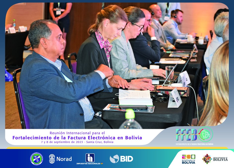sinbolivia's tweet photo. #EventoCIAT | Delegaciones de 17 países, además de corporaciones globales como #MicrosoftCorporation, #Google y #Sovos, participaron en la “Reunión Internacional para el Fortalecimiento de la Factura Electrónica en Bolivia”, organizado por el SIN. #CIAT https://t.co/hBum1vdf2P