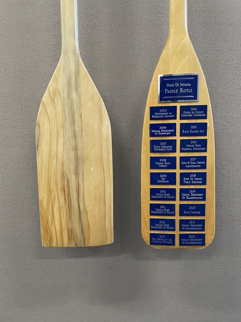 When Paddle Battle is this Friday and your replacement arrives in the mail 👀😅 #stateofindiana #SECC #charityevent