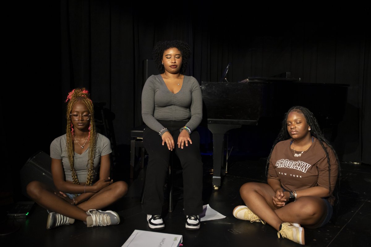 StatementArts's tweet image. Here&apos;s a gentle reminder to take deep breaths as you get #backtoschool. You can do hard things 🧘‍♀️

Photo: StART Dreaming College Readiness Program at @triadnyc