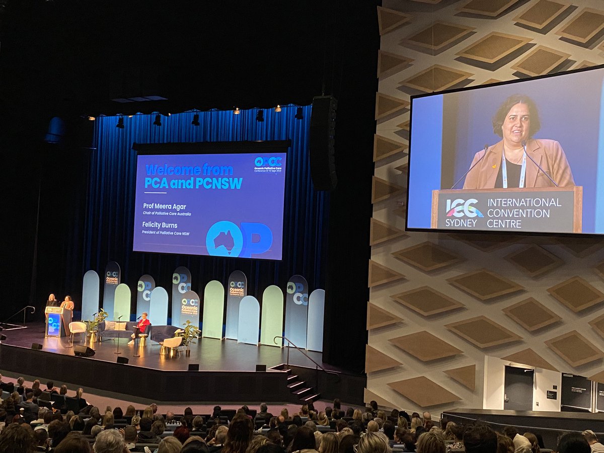 Dr_RSMoussa's tweet photo. 🎊 Prof @meera_agar kicking off #23OPCC 🎊

🙋🏻‍♀️Be sure to stop by booth #6 to meet our @pa_ccsc @UTS_Health team

#PalliativeCare #clinicalresearch #clinicaltrials https://t.co/RtXBWIBWGj