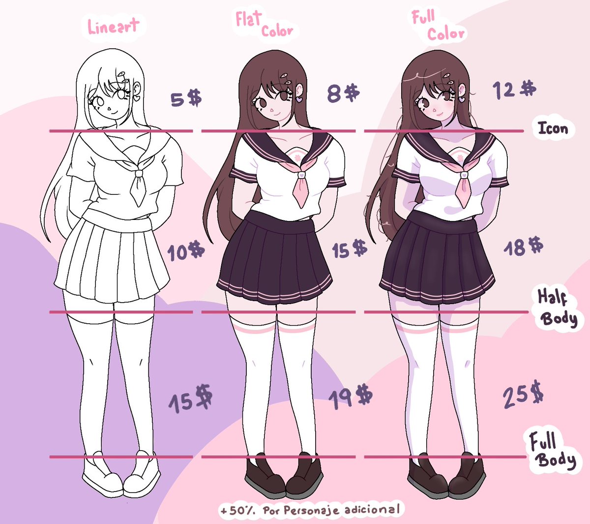 kuronechann's tweet photo. 🎀COMISIONES ABIERTAS🎀
Primera vez que abro comisiones y esto me emosiona al igual que me nerviosea JSJSJ espero si llegue gente que compre, yo estaré muy feliz de que recibirlos 🫶🏻✨
#commissionopen https://t.co/XS6k61McMc