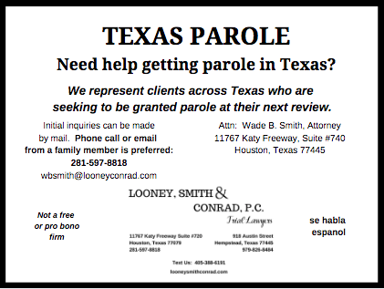 LooneyConrad's tweet photo. #ParoleLawyers #ParoleAttorneys #TexasParole #FreeLegalConsultation https://t.co/NOuHs5fKvv