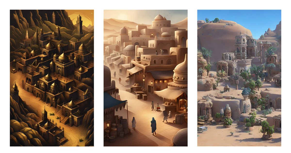 some reference art for our new location 🏜️🐫