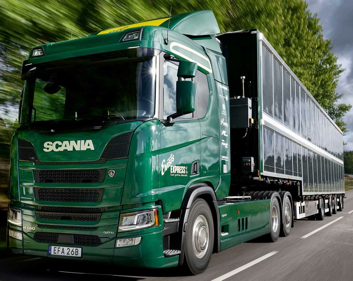 PowerTorqueEd's tweet photo. A Solar Powered Truck https://t.co/BuIapWWOoH Scania is testing a unique alt-power first, a solar powered truck being tested on public roads. Β #powertorque #truckingaustralia
#scaniatrucks
#altpower https://t.co/yigcwlycp7