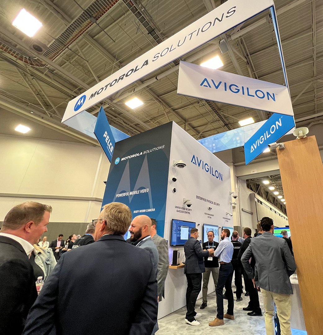 Avigilon's tweet photo. With one more day to go at #GSX2023, there’s still time to visit @MotoSolutions’ booth 3505! See how #OnPremise 🖥 and #CloudConnected ☁ #VideoSecurity and #AccessControl tech are improving #safety and get a sneak peek at the upcoming H6A Camera Line. 📹🚪 https://t.co/wWnzrcHKHQ