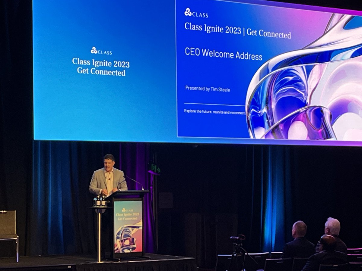 Off and running for #classignite ⁦<a href="/Class_Pty_Ltd/">Class</a>⁩ #SMSF