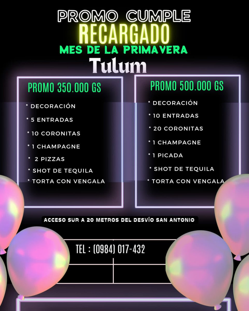 Por el Mes de la Primavera
Agenda para Festejar tu cumple
 #PROMO #RECARGADO🎉🎉💥💃🕺

Info &amp;Reserva📲0984017432
<a href="/MarielQuenn17/">Mariela</a>