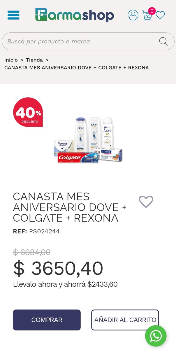 PreciosRosario2's tweet photo. 👉🏻 Canasta #MesAniversario
👉🏻 40% de descuento
👉🏻 Productos #Dove + #Colgate + #Rexona

👉🏻 Tafirol, Curitas, Shampoo, Crema Enjuage, Desodorante, Jabón, Crema Dental

💰 $3650,40 precio final
📍 #FarmaShop

🌐 https://t.co/X4eOKrtMBk

#FotoTestigo 📸 https://t.co/vTleaCbjkH