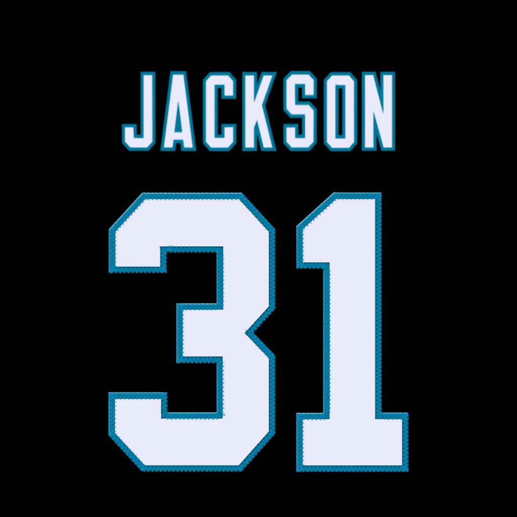 Carolina Panthers DB Lamar Jackson (@Royal_two_one) is wearing number 31. Last worn by Rezjohn Wright. #KeepPounding