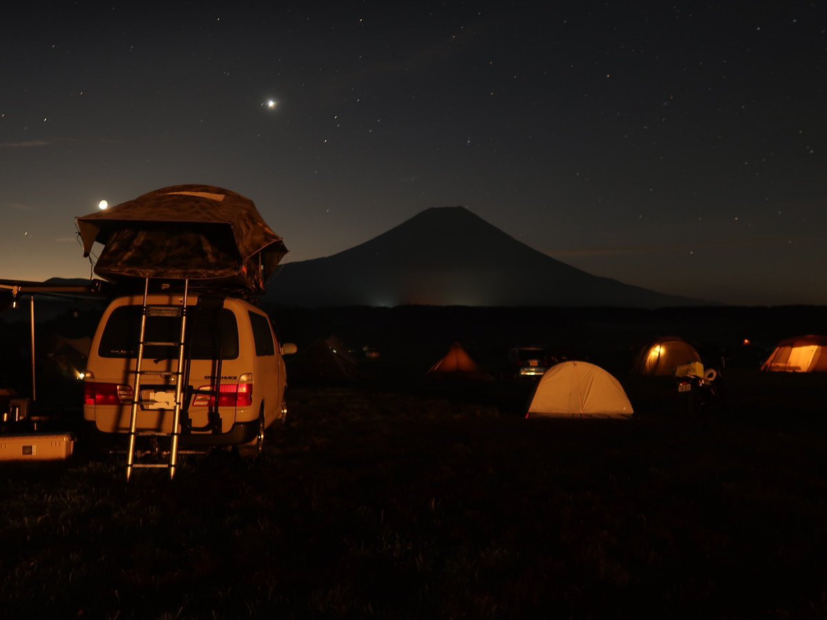 ふもとっぱらキャンプ場🏕️の夜景