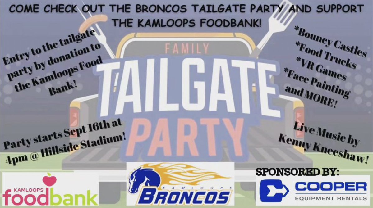 PRE-GAME TAILGATE PARTY! See you on Saturday at 4 pm for the party! Kickoff 6pm.