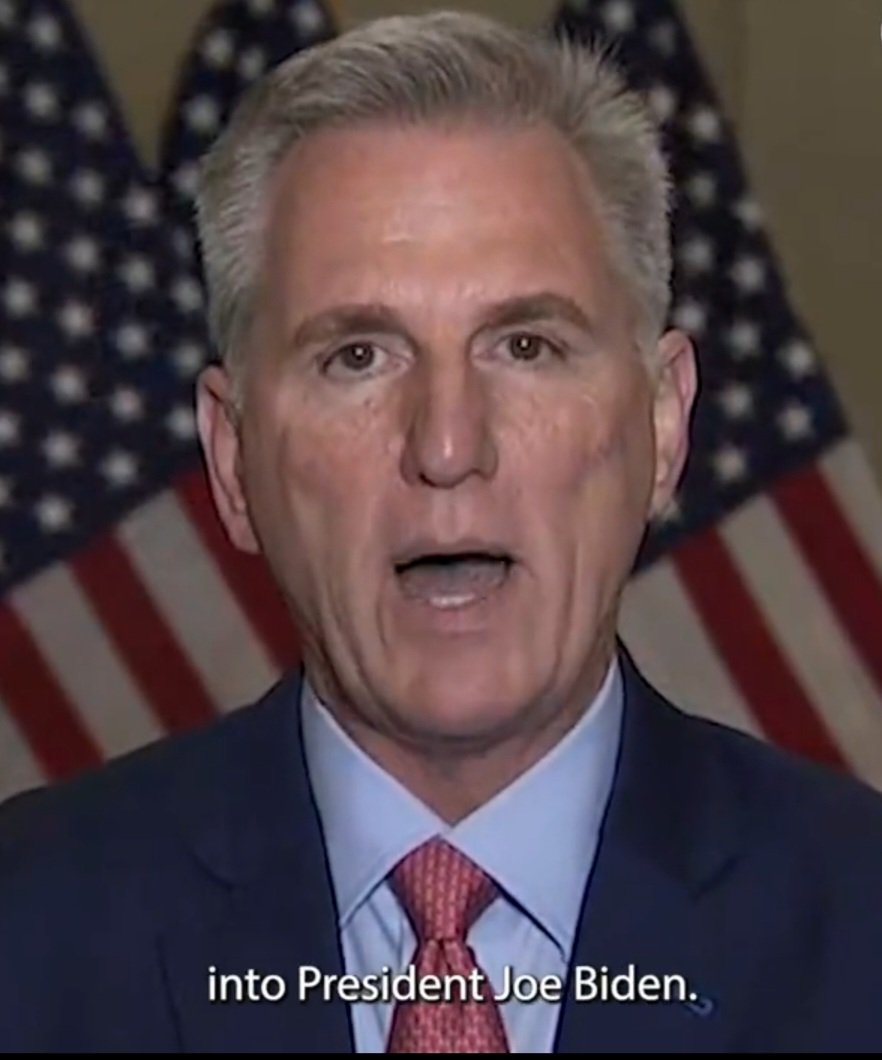 Gshaw1129's tweet photo. Is it just me or does it look like Kevin McCarthy is choking on a blue pill? #McCarthyIsACoward #bluepill #MccarthyIsAJoke #RepublicansAreTheProblem https://t.co/pGidUvJaO5