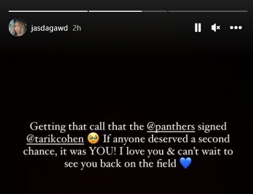 NFL_DovKleiman's tweet photo. Awesome comeback news: Former #Bears RB Tarik Cohen is returning back in the NFL after 3 years, with the #Panthers

The electrifying RB hasn't played in a game since 2020 due to injuries but according to his wife he's signing with Carolina. Not yet official from the team but he had a workout today and his wife said he just "Got the call" and is signing ❤

Cohen is not only a solid runner, but he also caught 79 passes in 2019 and 71 passes in 2018, so he can contribute all around to an offense.

(h/t @panthersstate)