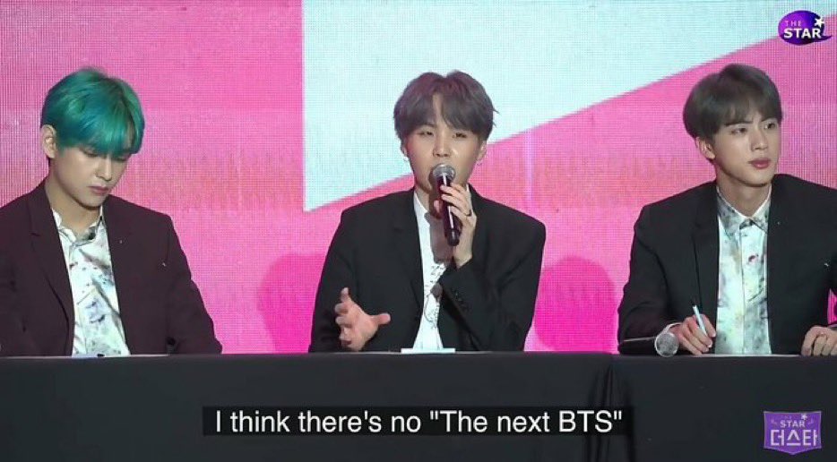 BTS MEDIA (slow) (@kmedia_bts) on Twitter photo — #SUGA: "No habrá un próximo BTS".
BTS PAVED THE WAY
BTS PAVED THE WAY FOR ALL — #SUGA: "No habrá un próximo BTS".
BTS PAVED THE WAY
BTS PAVED THE WAY FOR ALL