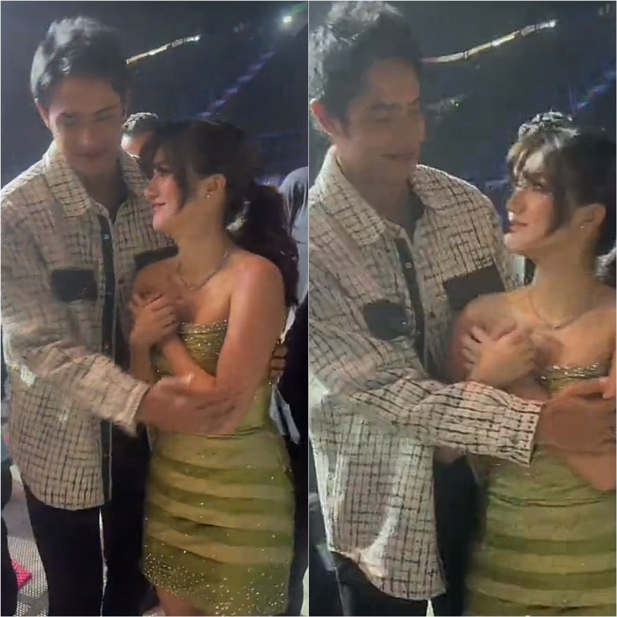 if this isn't two people DOWN BAD FOR EACH OTHER, if this isn't love screaming along these gazes and skinship, then idk what anything is anymore 😩❤️ grabeee mag-asawa uy! 

#DonBelle 
#DonnyPangilinan #BelleMariano