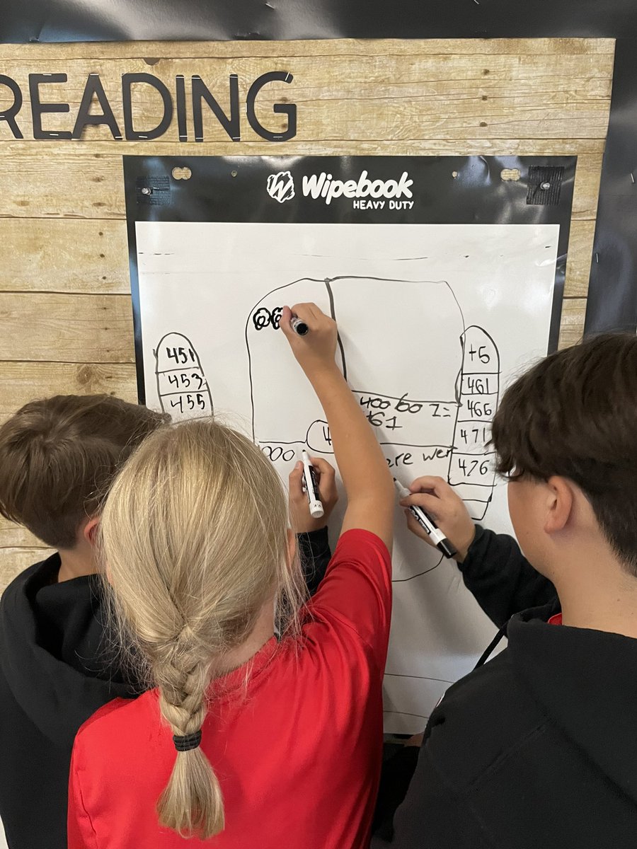 k_ablitt's tweet photo. Introduced vertical learning today! Students worked in groups to refresh their memories of place value via the snap format. Great snapshot for teamwork, leaders and flexible thinking! #sd33learns #thinkingclassroom https://t.co/CsW5UXFq5C