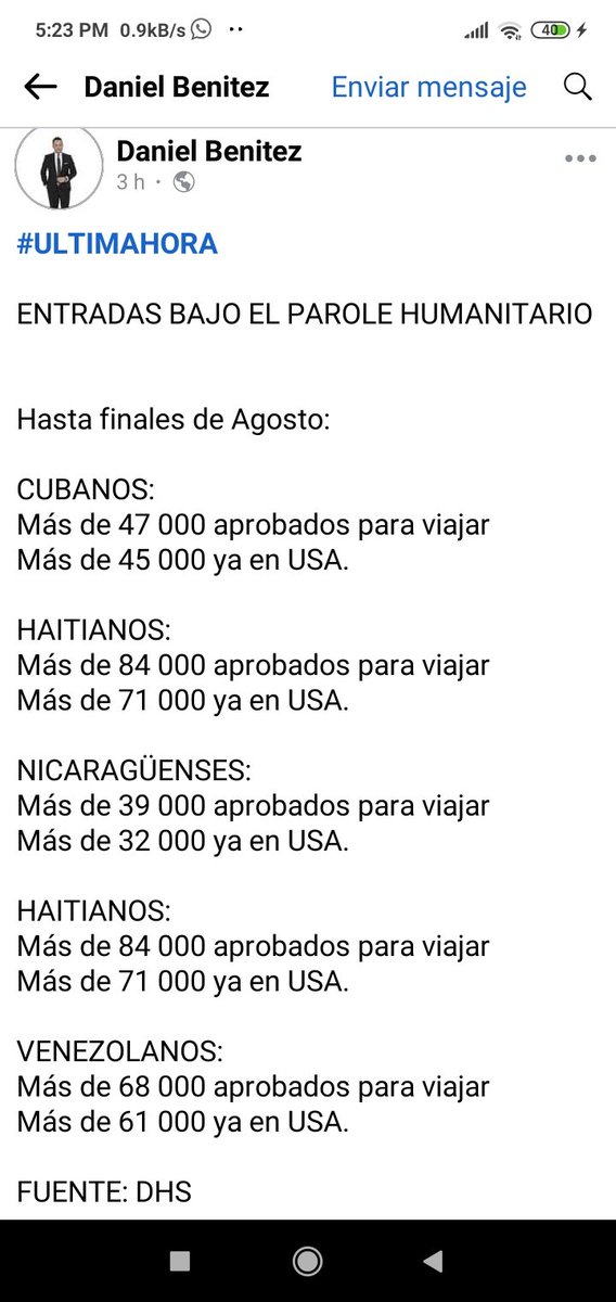 mmb2452's tweet photo. Otro mes más con el doble de aprobaciones para Haití.
Puede @USCIS @USCIS_es hacer el programa de #parolhumanitario #i134a #CHNV más equitativo? 
Adjudicar aproximadamente la misma cantidad de aprobaciones para los 4 países?
@danielbnews @MarioJPenton
https://t.co/geeYTlLiUO https://t.co/3y4ojwyt8i