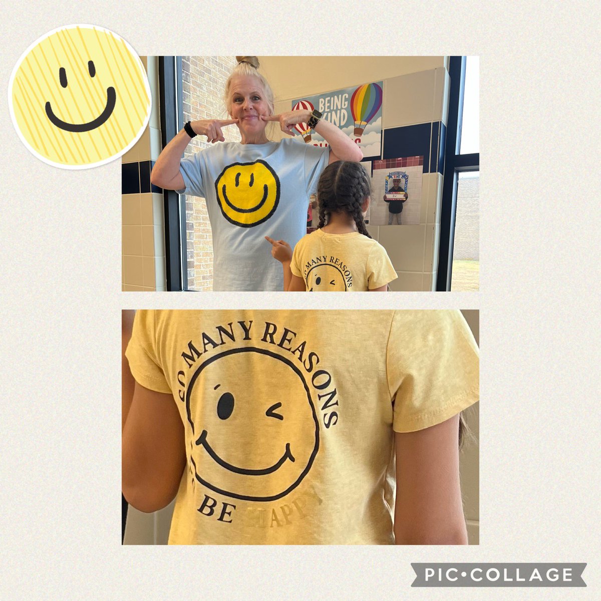 We have so many reasons to be happy at Bryson Elementary 😊.  Our wonderful counselor and great students are just two of those. @BrysonBobcats #BobcatsRock