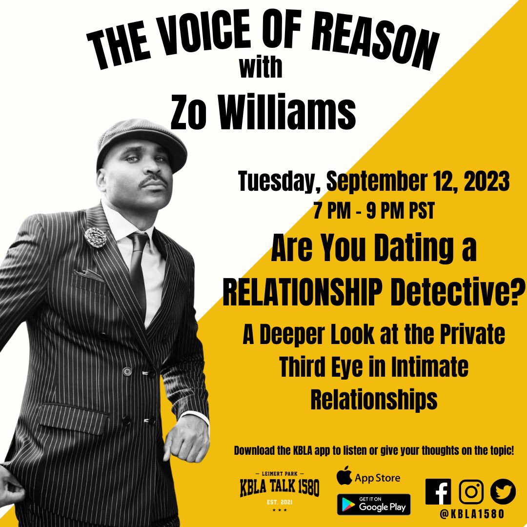 ZoWilliams's tweet image. &quot;🔐 Is trust the foundation of your relationship? Tune in to Zo Williams on KBLA 1580 AM tonight at 7 PM PST as we examine the importance of trust and communication. Get ready for a transformative discussion! #TrustInLove #RelationshipAnalysis&quot;
