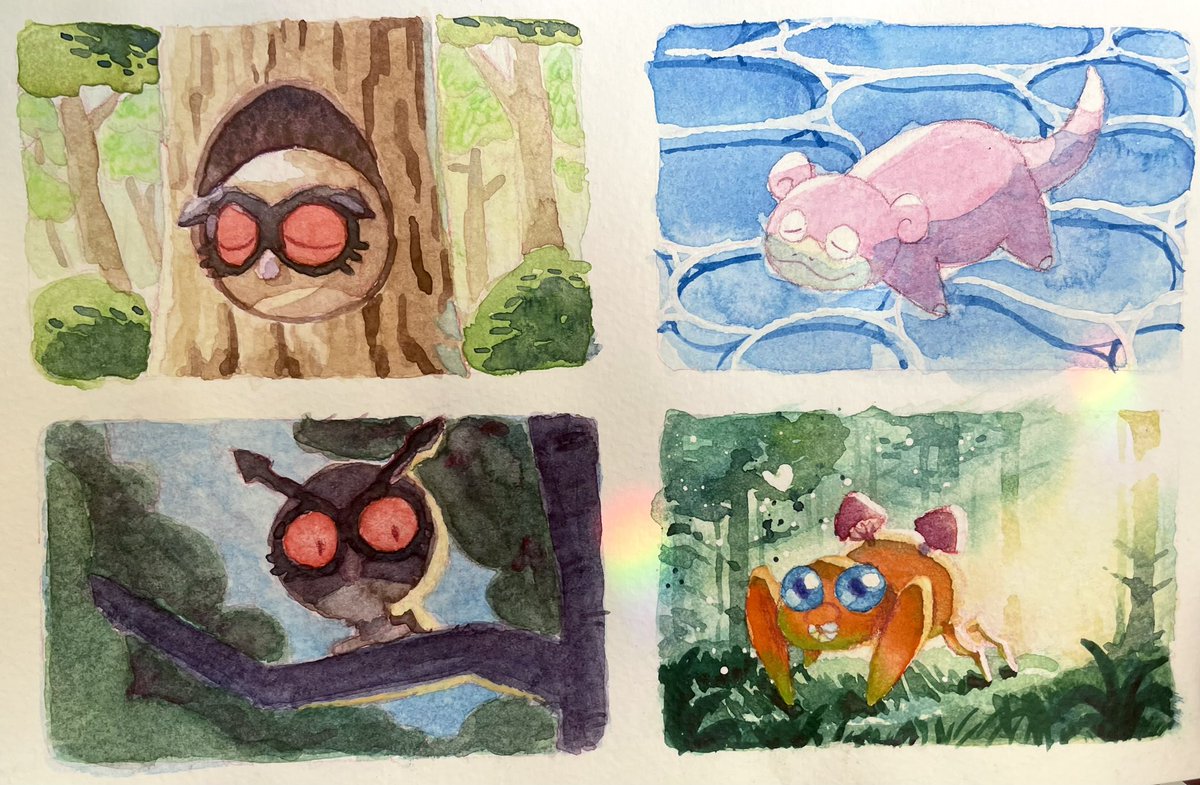 AshlynLardy's tweet photo. Getting the hang of watercolors in the most indulgent way possible 😌 https://t.co/zWplBazBaL