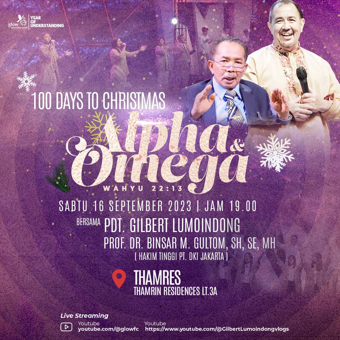 GBI Glow FC (@gbiglowfc) on Twitter photo Christmas is Coming
ibadah ONSITE
100 Days To Christmas
Sabtu 16 September 2023 Jam 19
Glow Thamres
Bersama
<a href="/PastorGilbertL/">Gilbert Lumoindong</a>
Prof.DR.Binsar M Gultom Christmas is Coming
ibadah ONSITE
100 Days To Christmas
Sabtu 16 September 2023 Jam 19
Glow Thamres
Bersama
<a href="/PastorGilbertL/">Gilbert Lumoindong</a>
Prof.DR.Binsar M Gultom