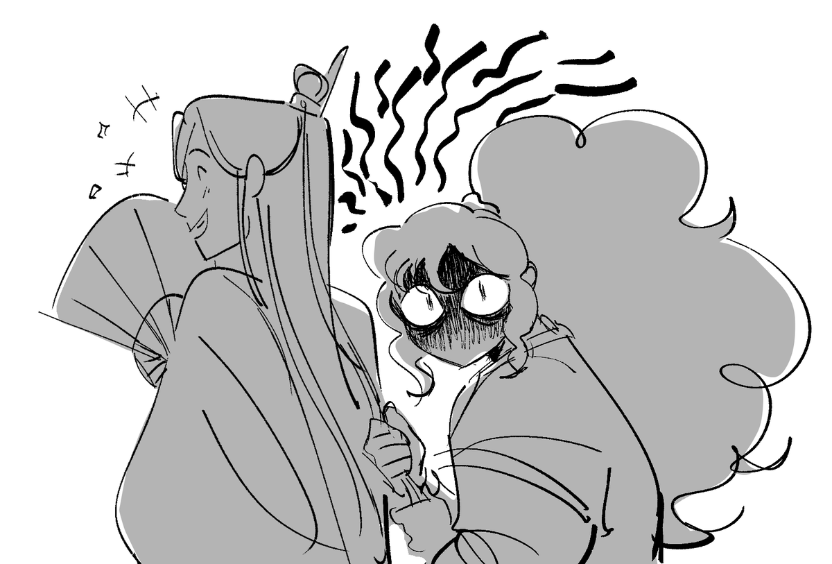 softandworm's tweet photo. [#svsss] pov you just got complimented by the nice cultivator sent to protect your town yet somehow you feel more uneasy than before https://t.co/894jdIXZii