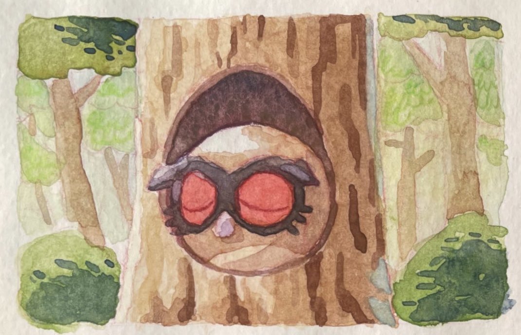 AshlynLardy's tweet photo. Each of these were about the size of a credit card so they wouldn’t be too intimidating. It was a fun way to get started with a new medium! https://t.co/u7yce535LL
