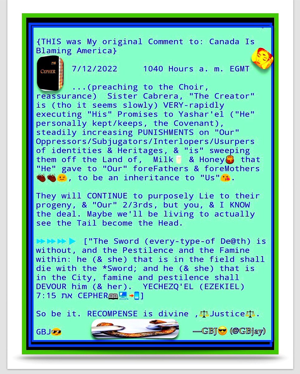 gbjay's tweet image. 🗿tinyurl.com/mrw7xpja ... #Governments #Theists #Ayatollahs #Pope's #Teachers ,ALL #Self #Proclaimed #Leaders use t/ #Art of #inveigle #Mass #Deception #CLEVERLY #called #Shadowban #Censorship hiding #Truth from t/ 99.3/4% @TeeLee701😏!   ---GBJ😎  #KTC #APTTMH #MHOE #YAH ↩️