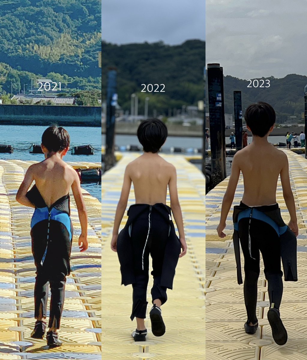 cka635's tweet photo. おはようございます😉

ドルフィンセンターの写真3年分！

この成長記録お気に入りです😆 https://t.co/mj6SjEdng5